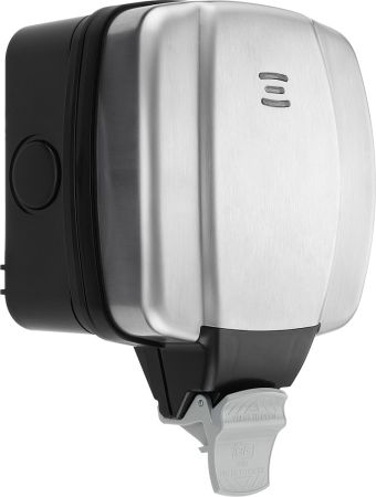 BG Decorative Weatherproof WPL21 IP66 1 Gang 13A 2 Pole Switched Socket