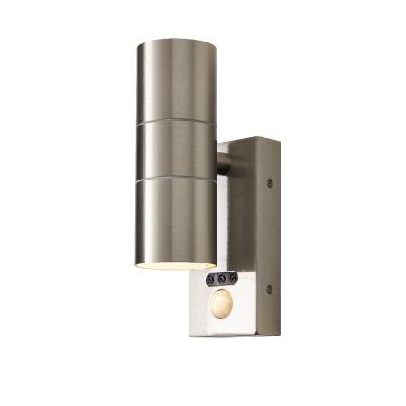 Forum Zinc Leto ZN-29179-SST Up & Down IP65 PIR Wall Light Stainless Steel