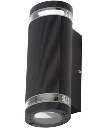 Zinc Helix Up and Down Wall Light | ZN-35594-BLK