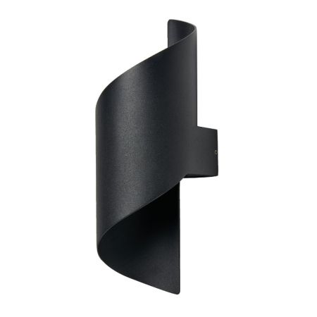 Forum Zink Bude 10W LED Coil Wall Light Black | ZN-42066-BLK