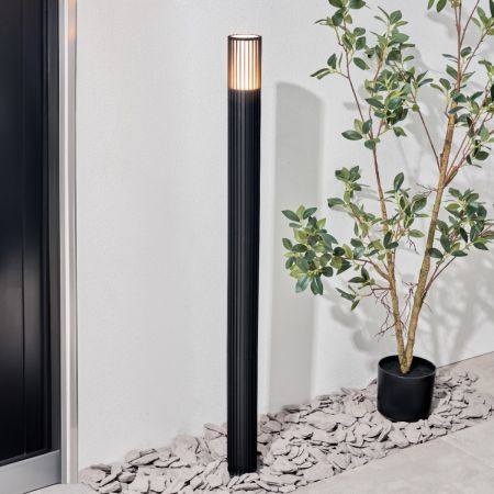 Forum Zink ZN-44260-BLK Muto 1 Light GU10 Adj Post Light IP44 Black
