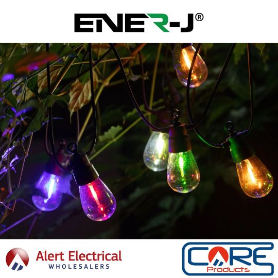 Illuminate your outdoor spaces this Christmas & New Year with the mesmerizing Solar RGB Meteor Show String Lights