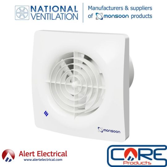 High Extraction Rates & Low Energy, The Monsoon ZONE 1 Silence Fan Range is the perfect solution for your bathroom.