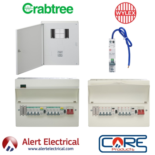 Alert Electrical now stocking Wylex and Crabtree Domestic and Commercial Circuit Protection.