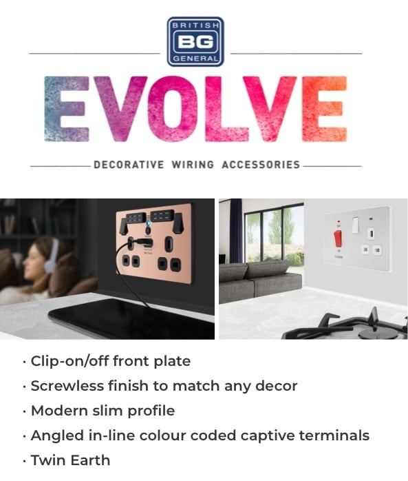 BG EVOLVE Decorative Wiring Accessories