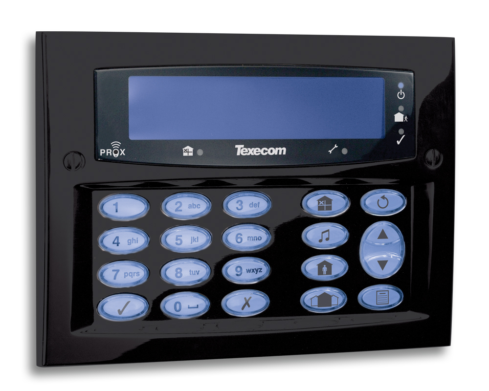 Texecom Premier Elite Diamond Black FMK Keypad DBD-0124